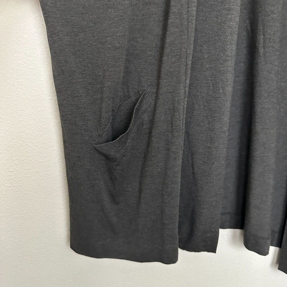 NWT Torrid Super Soft Open Front Duster Cardigan Gray Warterfall Long Women's 3X - Picture 5 of 9